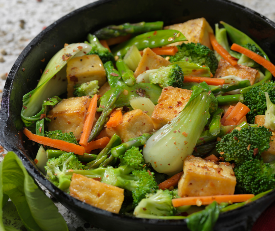 Tofu Stir Fry with Vegetables and Quinoa